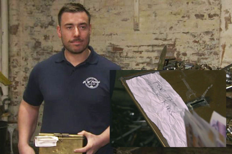 Richard Taroni and Box of Cash